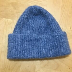 Sezane Paul Beanie Womens Ice Blue